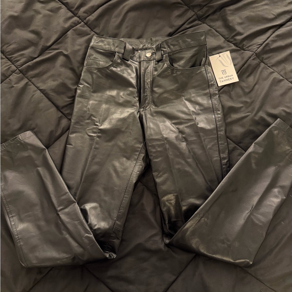 Black Leather Pants
